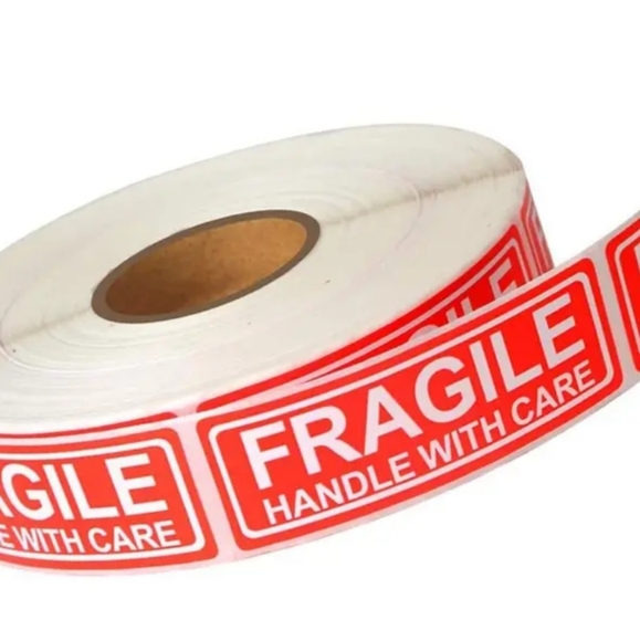 NWT - 800ct. FRAGILE STICKERS 1"H x 3"W - Picture 5 of 5